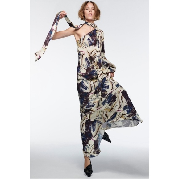 Zara 2 pieces matching set limited edition Asymmetric blouse and skirt - Picture 2 of 15